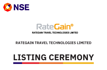 Listing Ceremony of Rategain Travel Technologies Limited