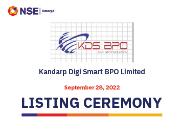 Listing Ceremony of Kandarp Digi Smart BPO Limited