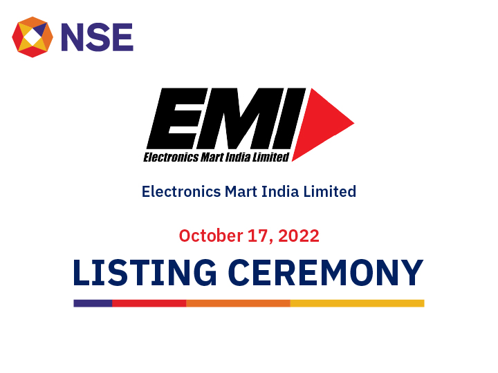 Listing Ceremony of Electronics Mart India Limited