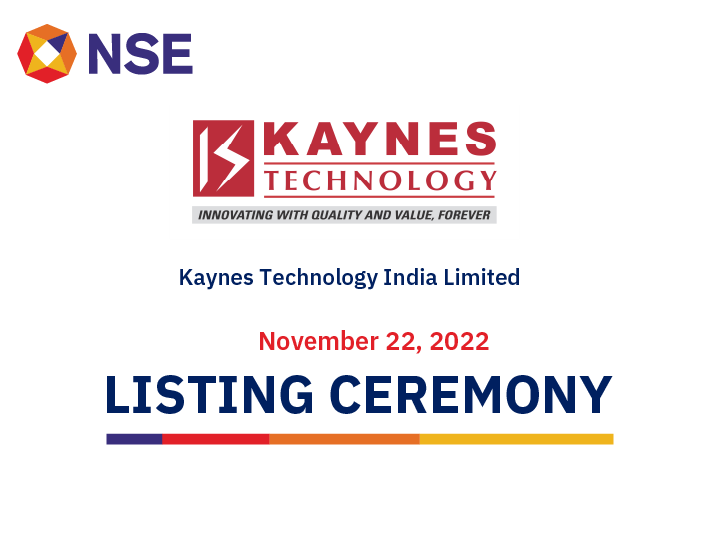 Listing Ceremony of Kaynes Technology India Limited