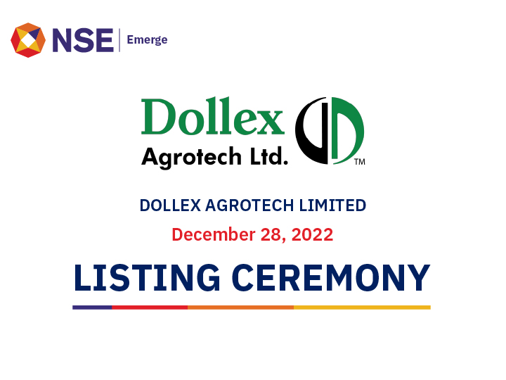 Listing ceremony of Dollex Agrotech Limited