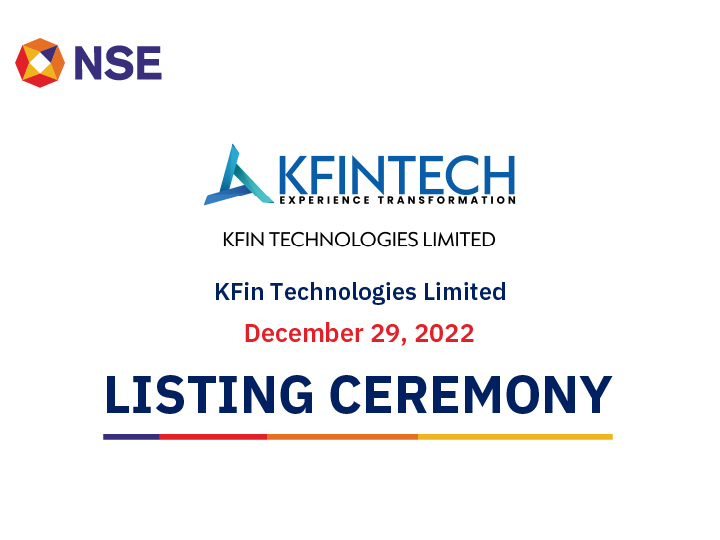 Listing Ceremony of KFin Technologies Limited 