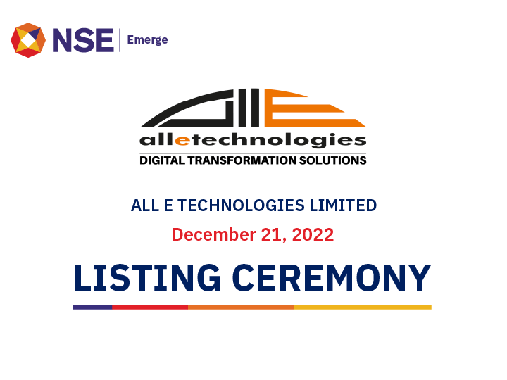 Listing ceremony of All E Technologies Limited