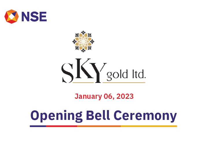 Listing ceremony of sky gold limited