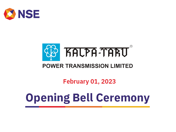 Listing Ceremony of  Kalpataru Power Transmission Limited 