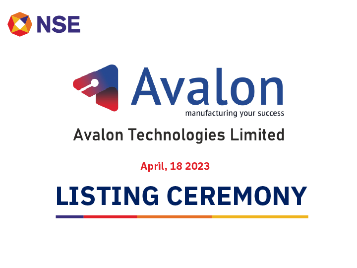 Listing ceremony of Avalon Technologies Limited