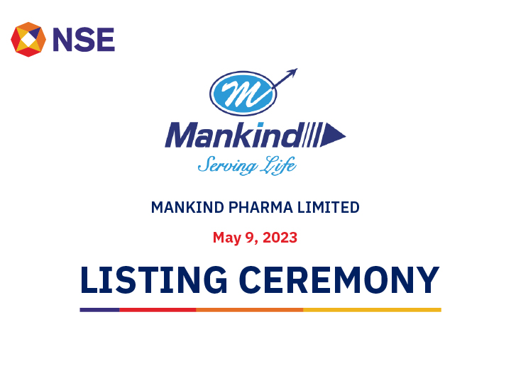 Listing ceremony of Mankind Pharma Limited