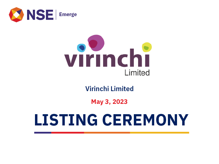 Listing Ceremony of Virinchi Limited