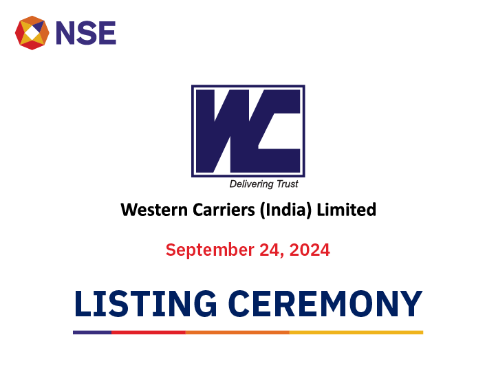 Listing Ceremony of Western Carriers (India) Limited