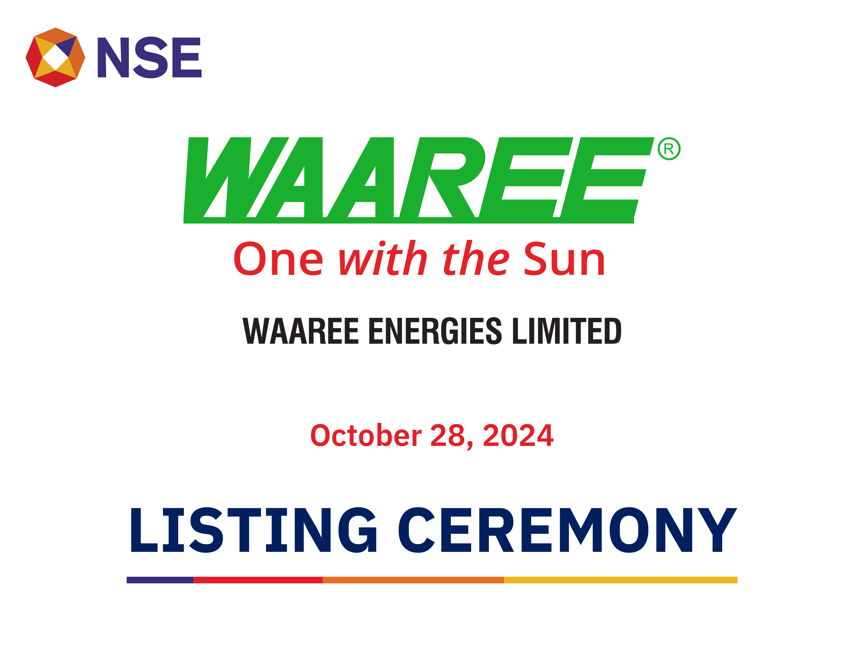 Listing Ceremony Waaree Energies Limited 