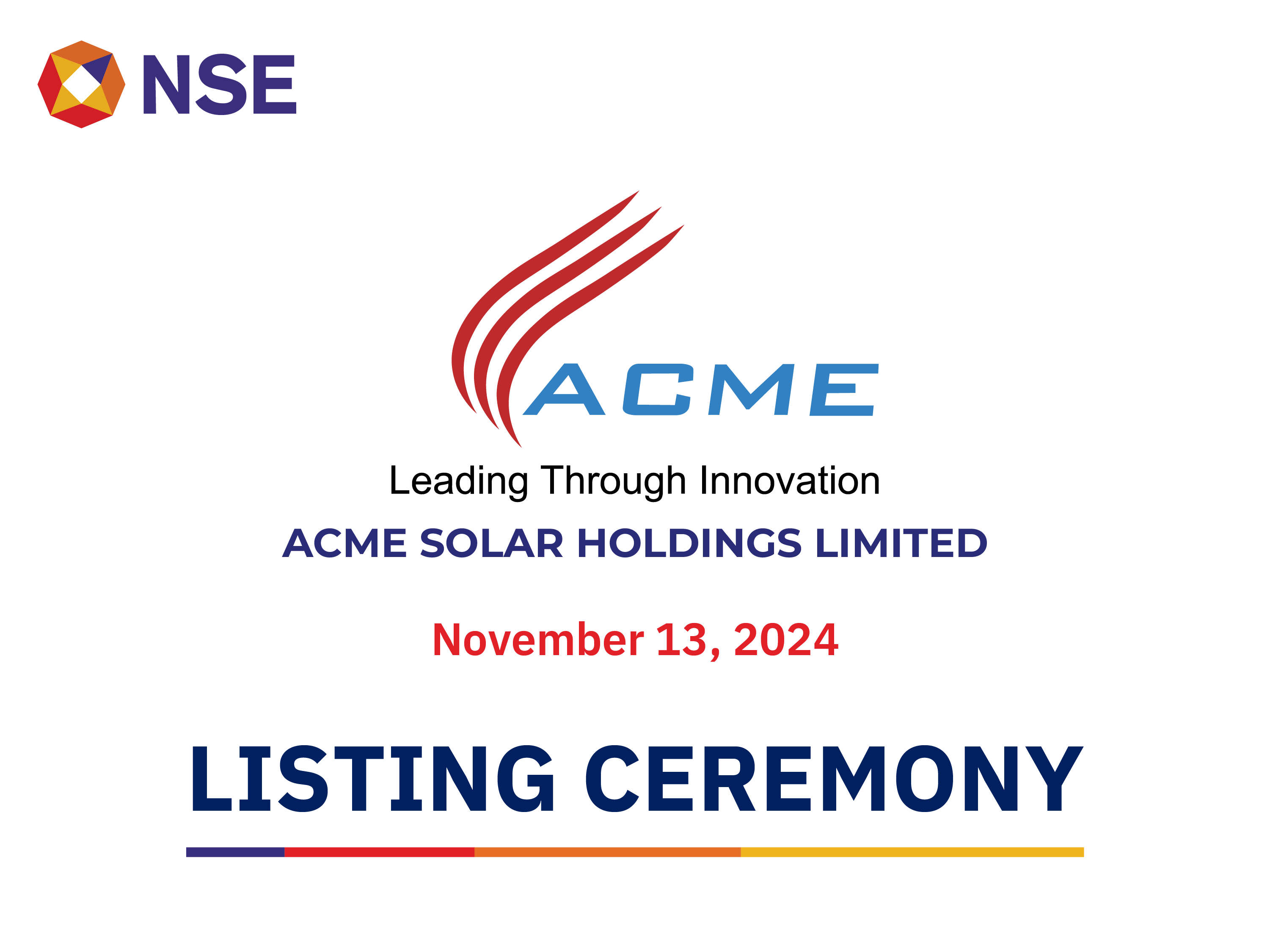 Listing Ceremony of ACME Solar Holdings Limited