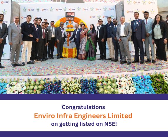 Congratulations Enviro Infra Engineers Limited on getting listed on NSE!