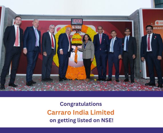 Congratulations to Carraro India Limited on getting listed on NSE 