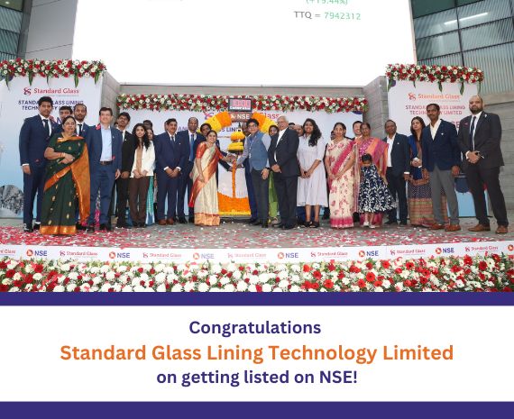 Congratulations Standard Glass Lining Technology Limited on getting listed on NSE 