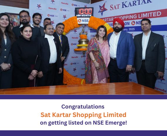 Congratulations Sat Kartar Shopping Limited on getting listed on NSE Emerge 